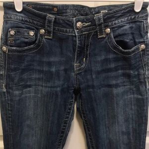 Miss Me Dark Skinny Jeans 27 Bejeweled Pockets